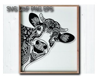 Download Christmas mandala svg folk art bird svg Xmas mandala cut ...