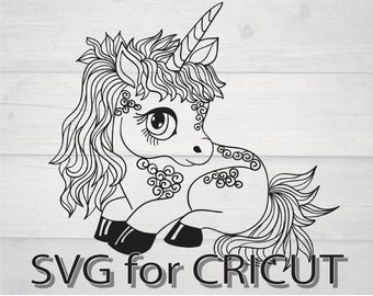 Download Unicorn Mandala Svg Etsy