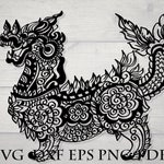Download Dragon svg mandala svg animal zentangle svg clipart | Etsy