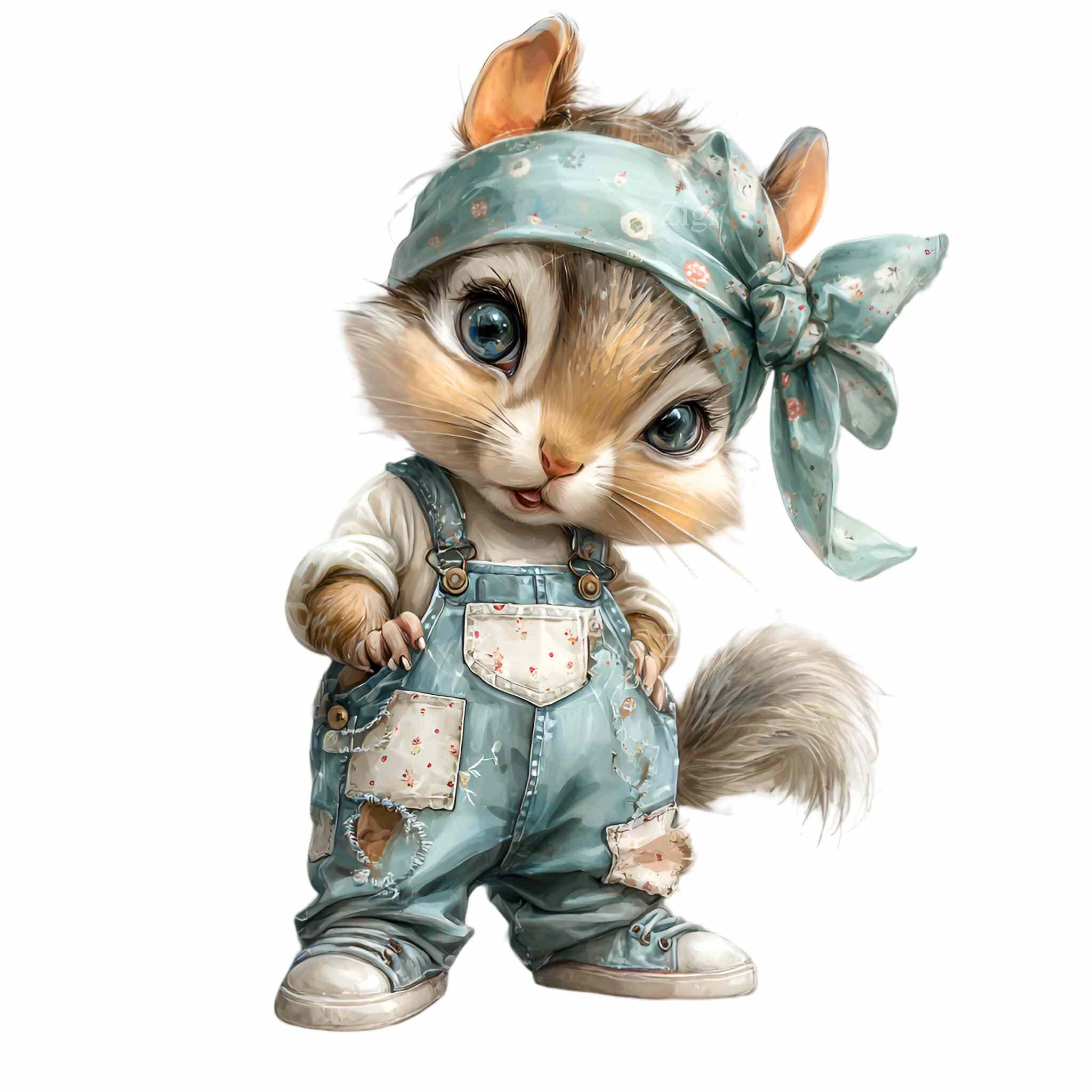 16 PNG Baby Squirrel Clipart – Cute Woodland Animal PNG for Nursery ...