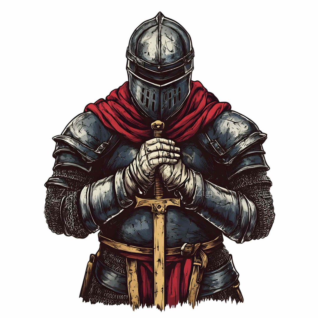 19 PNG Medieval Knight Clipart, Crusader Armor Illustration, Warrior ...