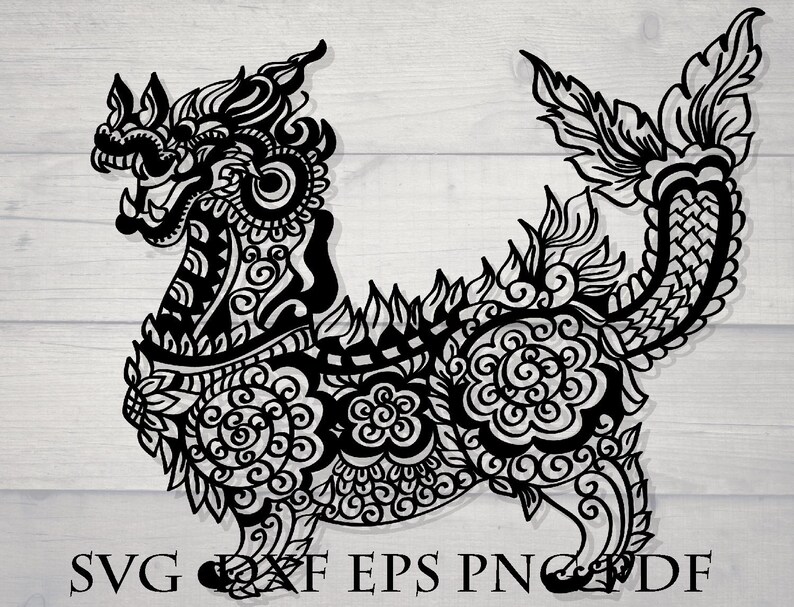 Download Dragon svg mandala svg animal zentangle svg clipart | Etsy