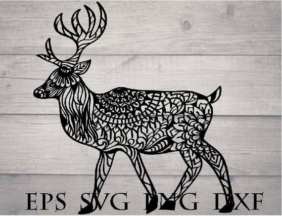 Download Zentangle deer svg | Etsy
