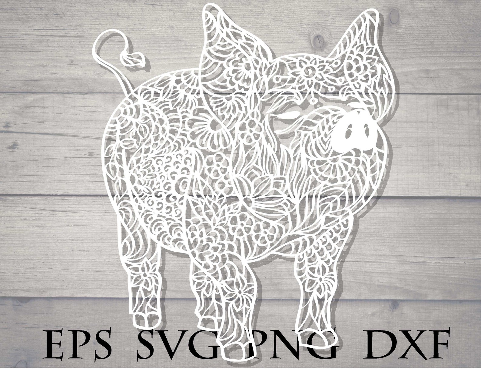 Download Pig svg mandala pig svg | Etsy