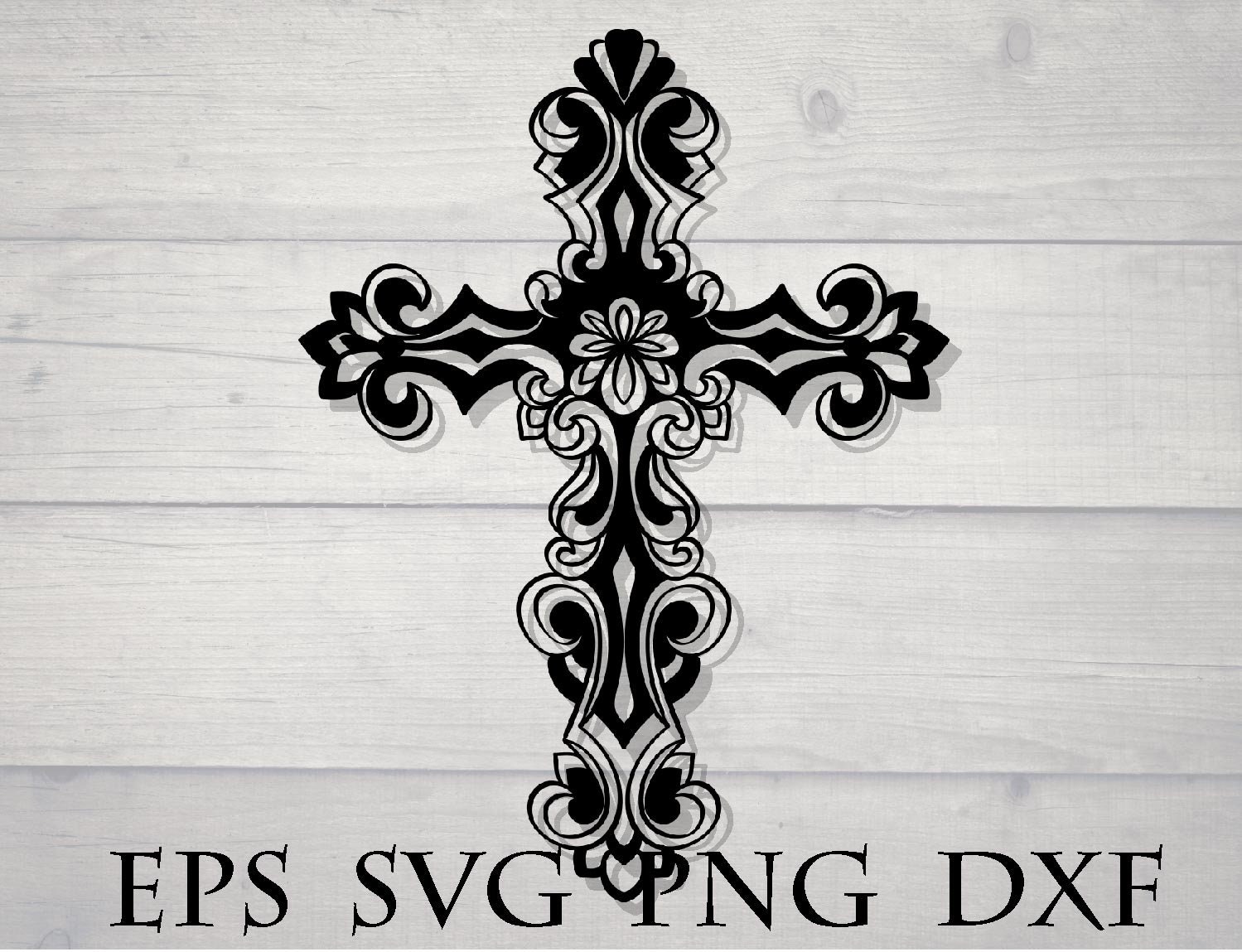 Mandala cross svg | Etsy