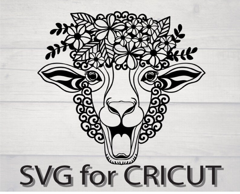 Download Sheep Svg Lamb Clipart Cut File Vector Digital Animal Mandala Svg Stencils Templates Craft Supplies Tools Sultraline Id