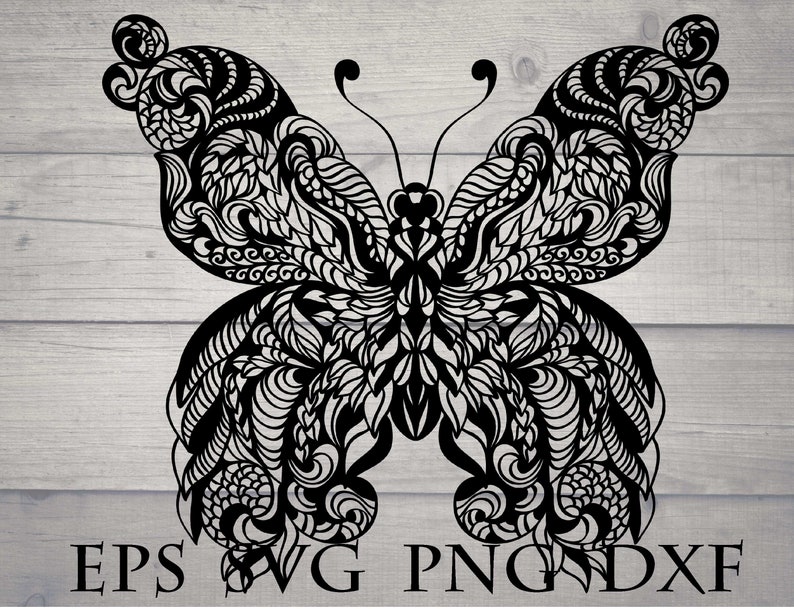 Mandala Butterfly Svg - Etsy