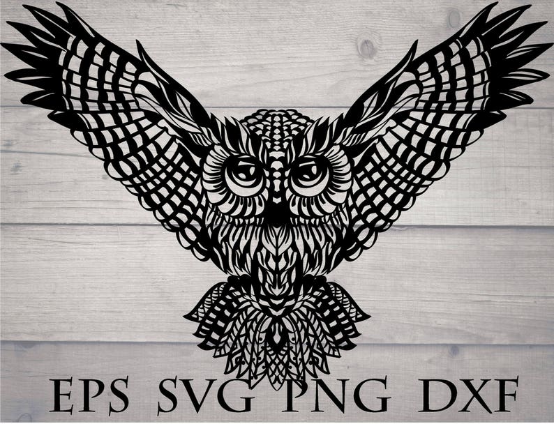 Download Zentangle Owl Svg Mandala Svg Drawing Drafting Craft Supplies Tools Cospicon Com