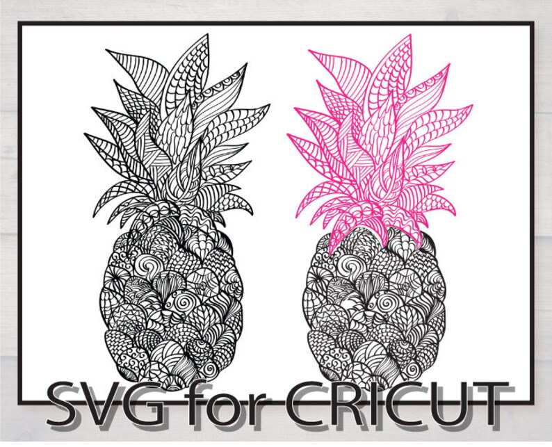 Download Zentangle pineapple svg | Etsy