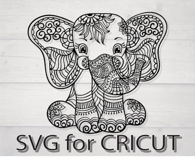 Download Elephant svg / mandala svg files for cricut / free commercial | Etsy