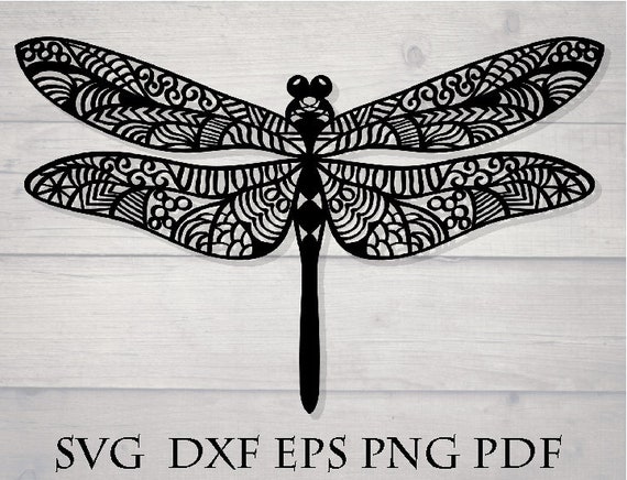 Download Dragonfly Svg Mandala Svg Etsy