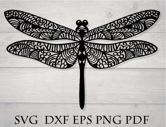 Dragonfly Svg Mandala Svg Etsy