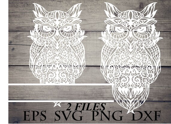 Download Mandala Owl Svg Zentangle Svg Monogram Svg Etsy