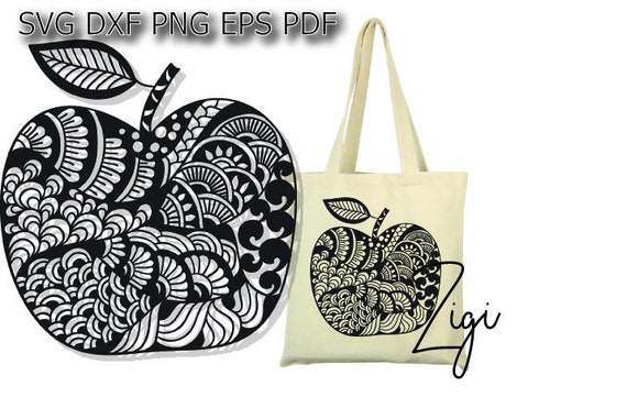 Download Apple Mandala Svg Teacher Appreciation Zentangle Stuff Etsy