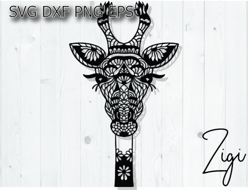 Download Layered Mandala Giraffe Svg Project - Layered SVG Cut File