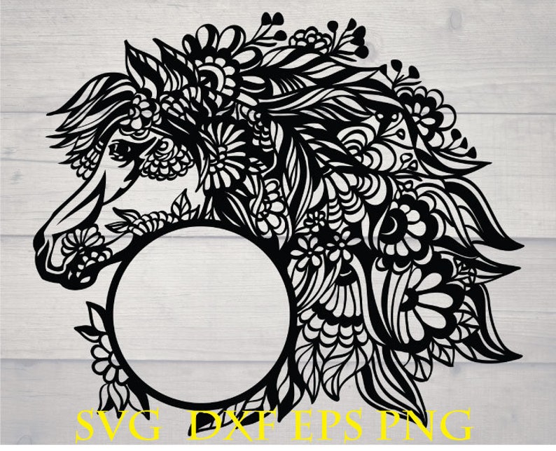 Download Sculpting Forming Horse Head Svg Horse Mandala Svg Horse Monogram Svg Vector Clipart Carving Whittling