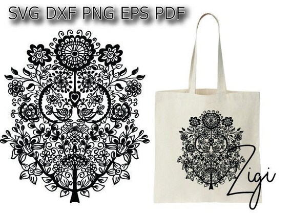 Download Tree Mandala Svg Primitive Art Svg Folk Art Clipart Png Etsy