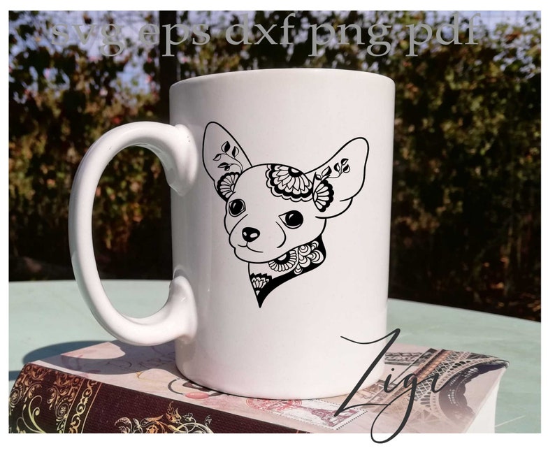 Download Chihuahua mom svg floral chihuahua head mandala svg png ...