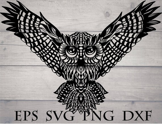 Download Owl Svg Zentangle Svg Mandala Svg Etsy