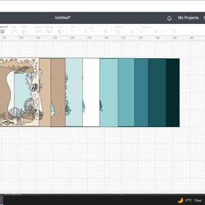 Underwater Shadowbox SVG 3D Sea Beach Paper Cut Layered Template ...