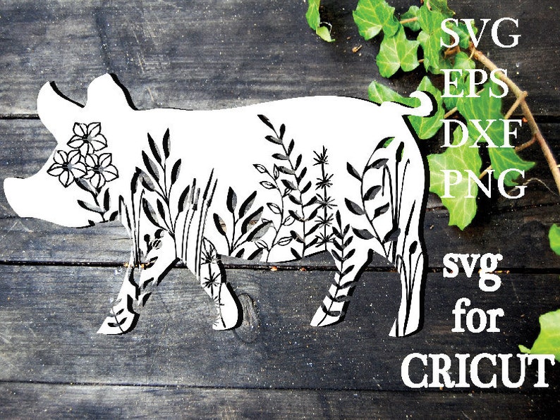 Download Floral Animal Svg Pig Svg Piglet Svg Etsy PSD Mockup Templates