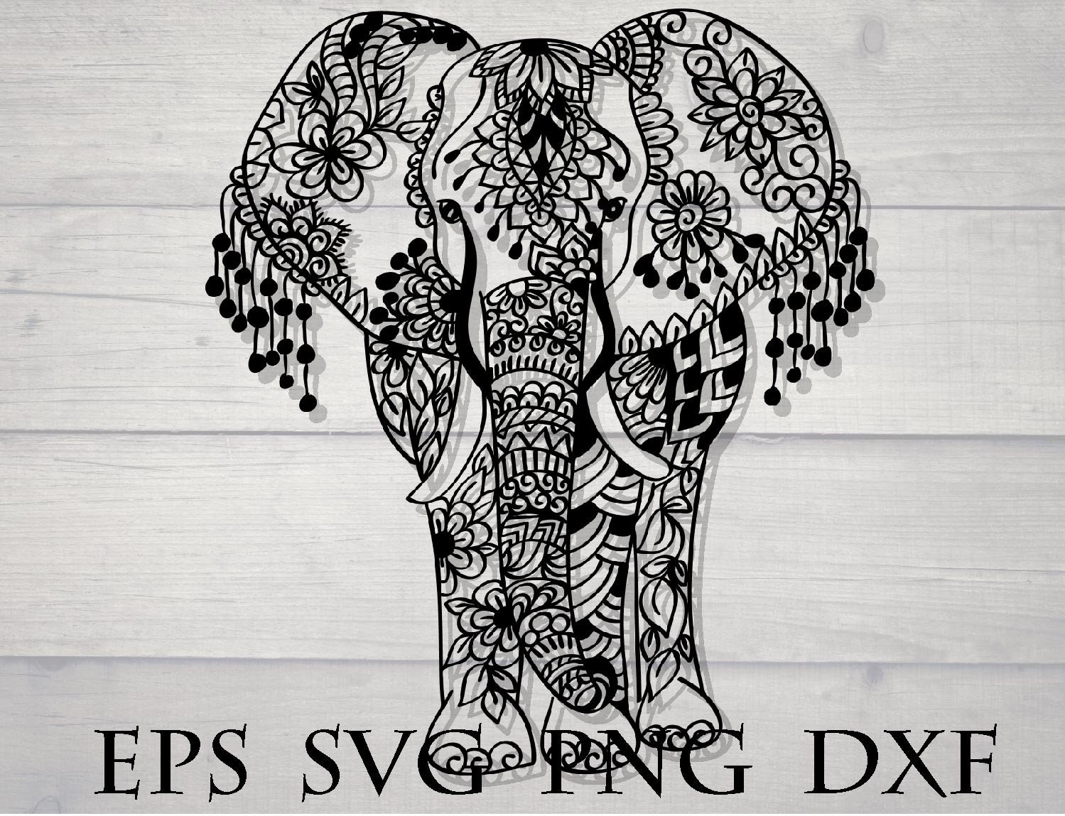 Ethnic Elephant Svg Animal Mandala Svg - Etsy Australia
