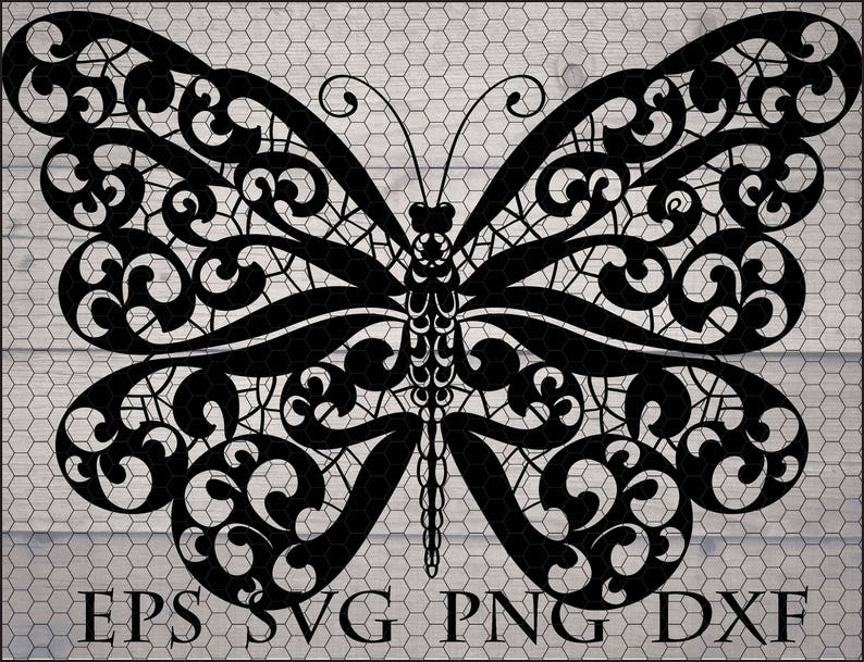 Download Mandala butterfly svg | Etsy