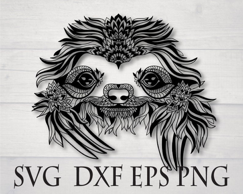 Download Sloth svg files for cricut vector logo design cut file dxf ...