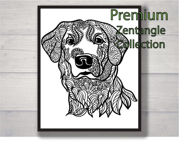 Download Dog Head Mandala Svg Labrador Mom Shirt Svg Lab Zenart Drawing Etsy