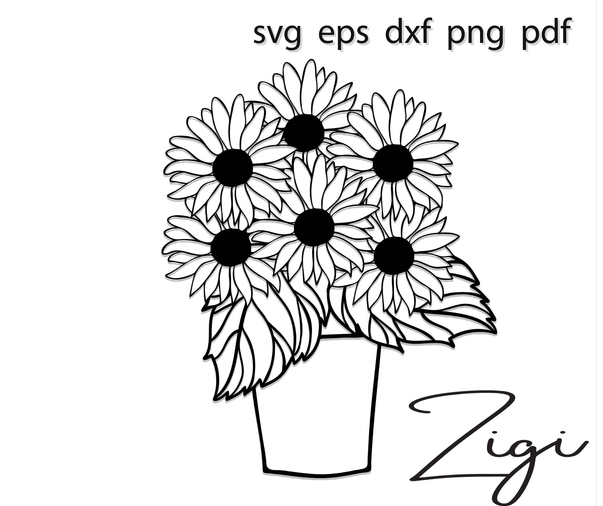 Free Free 315 Clear Background Sunflower Bouquet Svg SVG PNG EPS DXF File