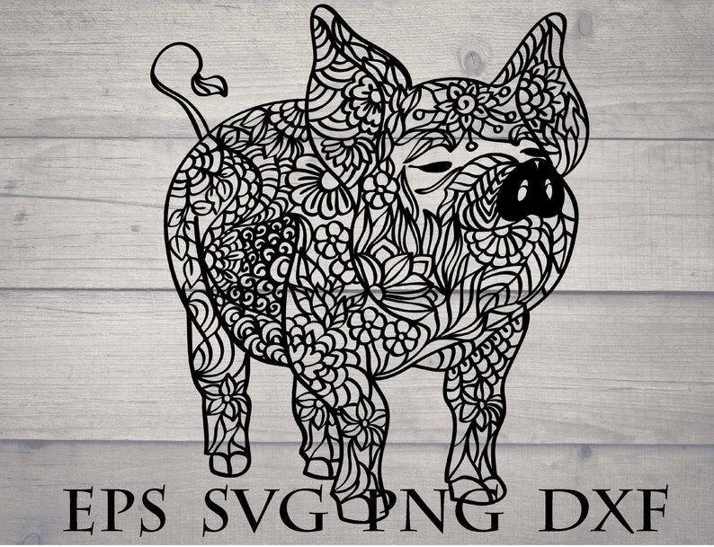 Download Pig Mandala Svg Free Project - Layered SVG Cut File