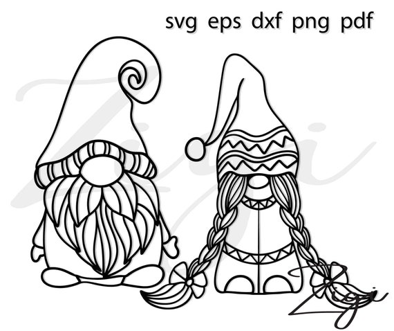Download Family gnomes svg girl boy gnomes svg cute gnomies svg dxf ...