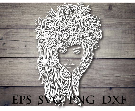 Download Woman Mandala Svg Mandala Girl Svg Beautiful Girl Svg Etsy