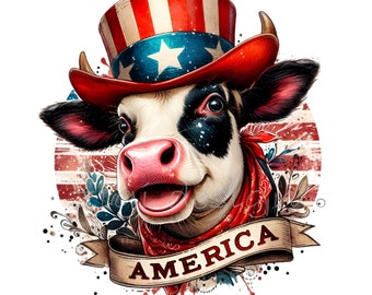 Patriotic Cow Top Patriotic Cow Top
