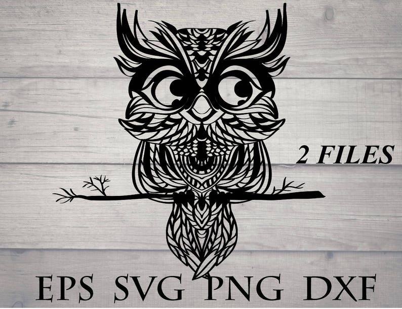 Download Baby owl svg mandala svg zentangle svg | Etsy