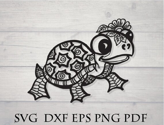 Download Cartoon Mandala Animal Svg Turtle Svg Etsy