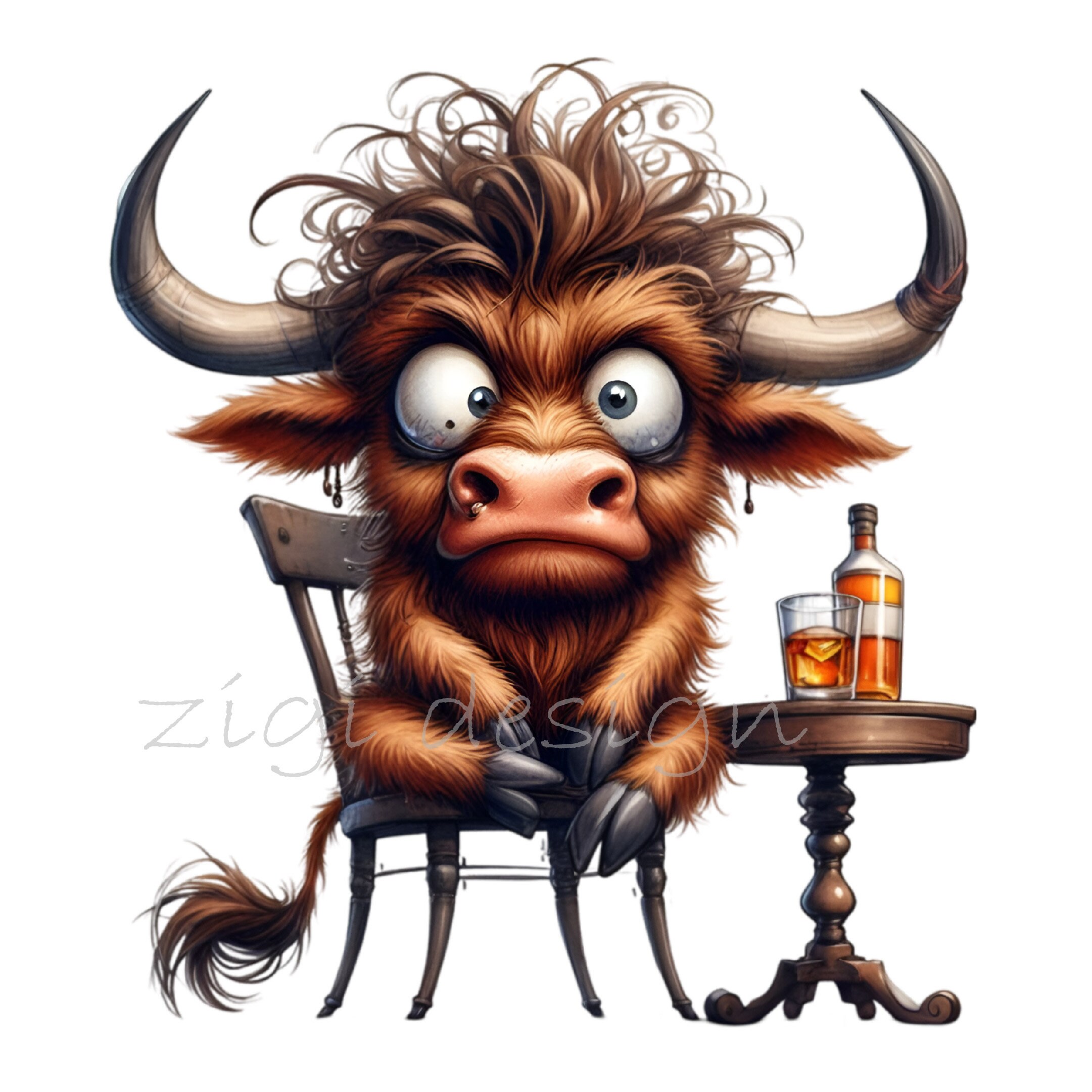 14 PNG Drunk Cow Clipart, Funny Farm Humor Sublimation Design - Etsy