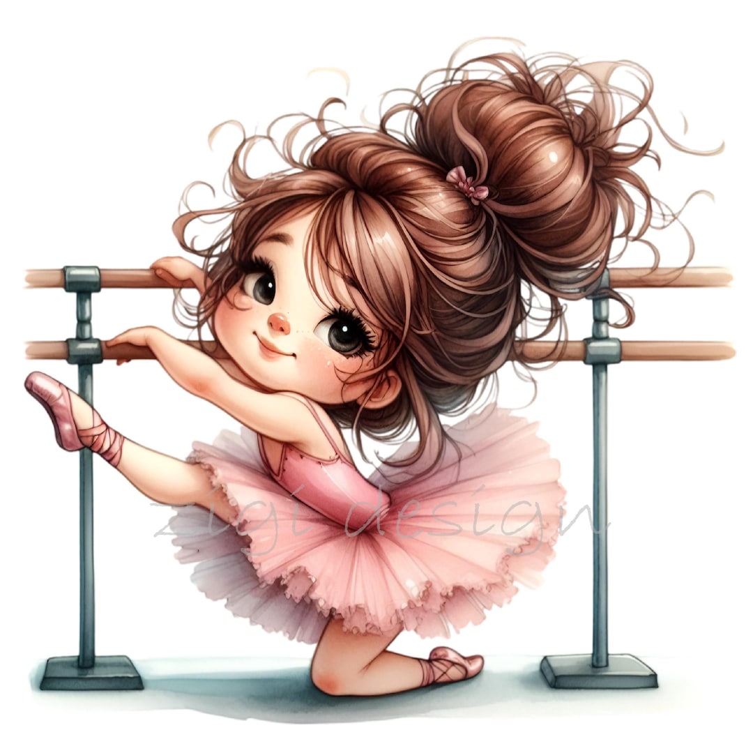 15 PNG Ballerina Dance Clipart, Girl Tutu Digital Download - Etsy