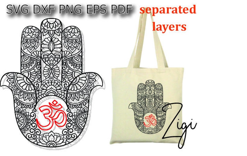 Download Hamsa mandala svg hand of Fatima svg zentangle hamsa svg ...