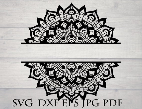 Download Split Mandala Svg Etsy