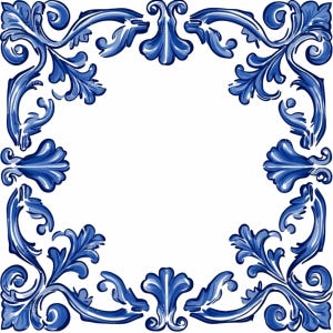 20 donkerblauwe barokke bloemenlijst png, sierlijke vintage rand clipart, decoratieve tegel bloeien lijst voor uitnodigingen