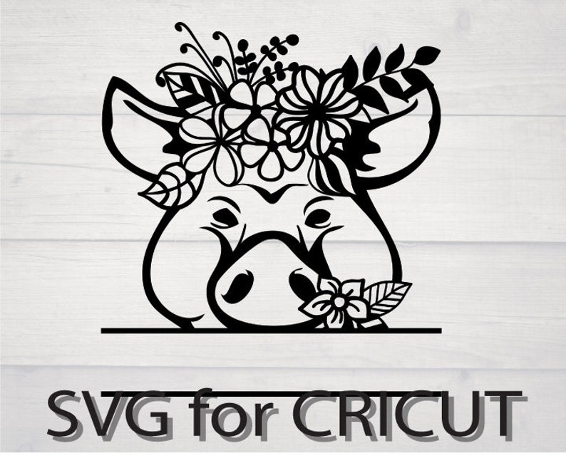 Download Pig svg bundle floral pig flower crown svg pig mom farm shirt | Etsy