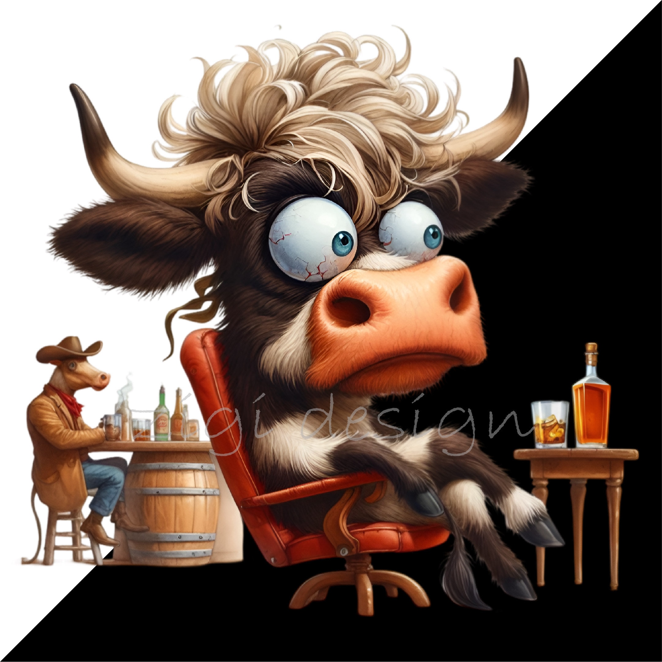 14 PNG Drunk Cow Clipart, Funny Farm Humor Sublimation Design - Etsy