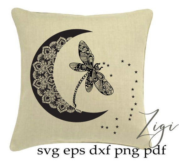 Download Mandala Moon Svg Dragonfly Svg Wand Svg Vector Clipart Etsy