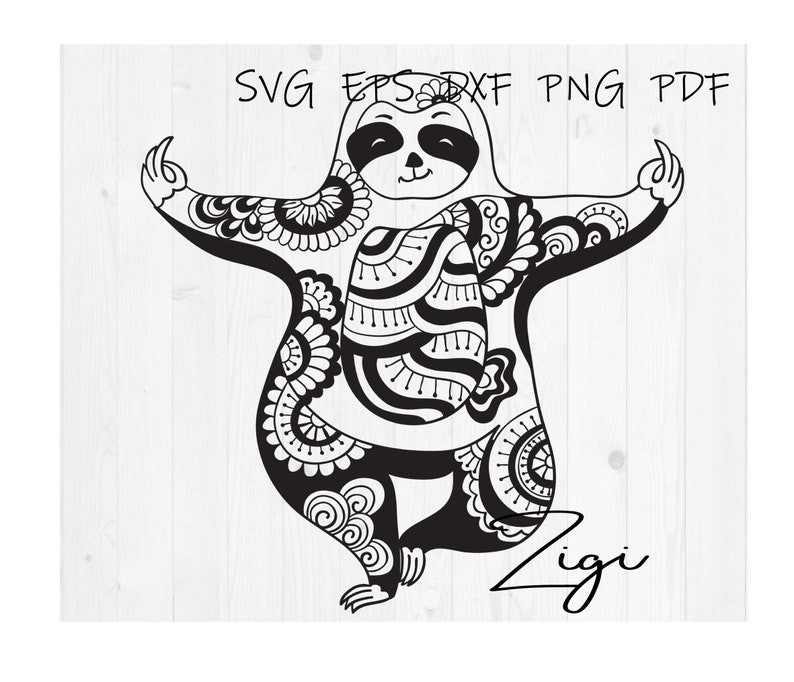 Free Free Mandala Sloth Svg 69 SVG PNG EPS DXF File