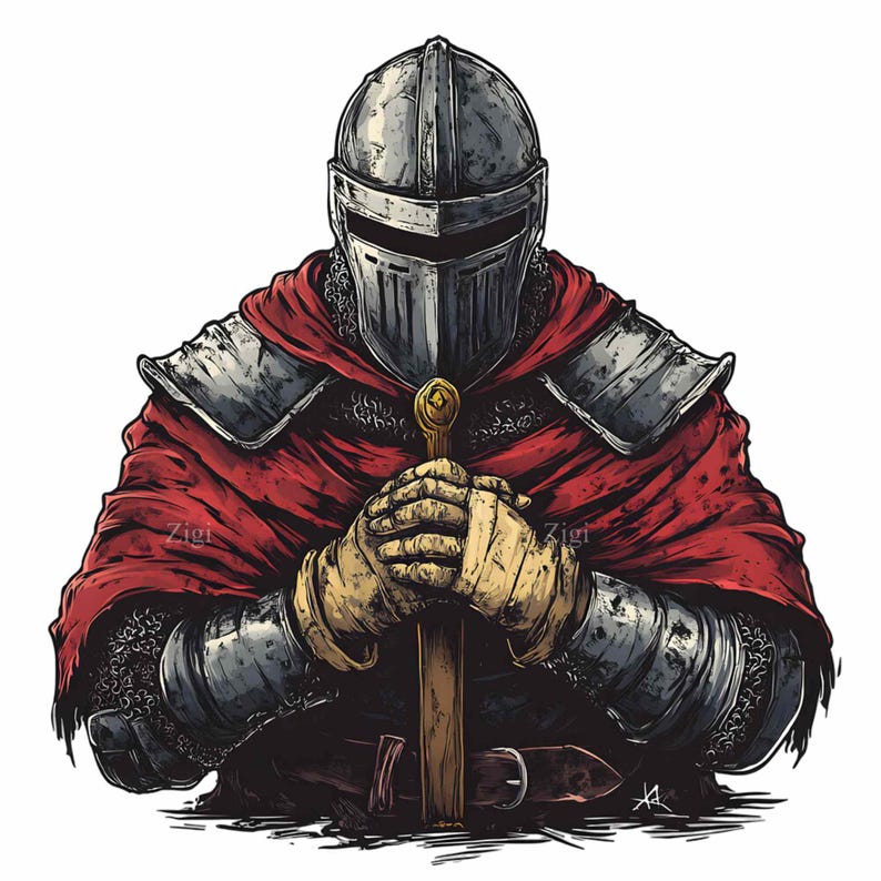 19 PNG Medieval Knight Clipart, Crusader Armor Illustration, Warrior ...