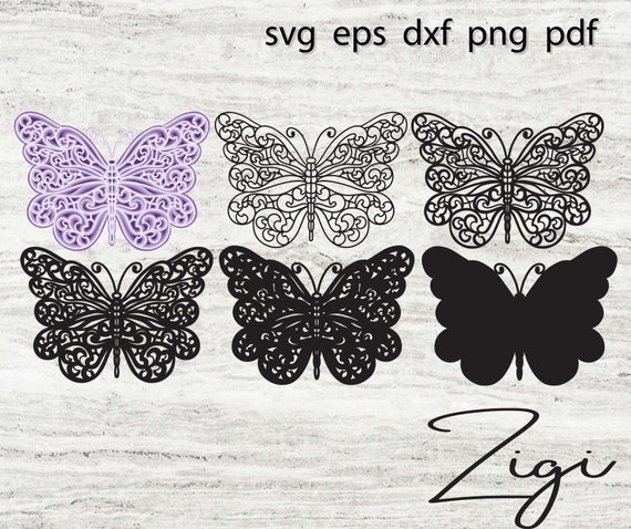 Download 3d Layered Mandala Svg Butterfly Svg Etsy