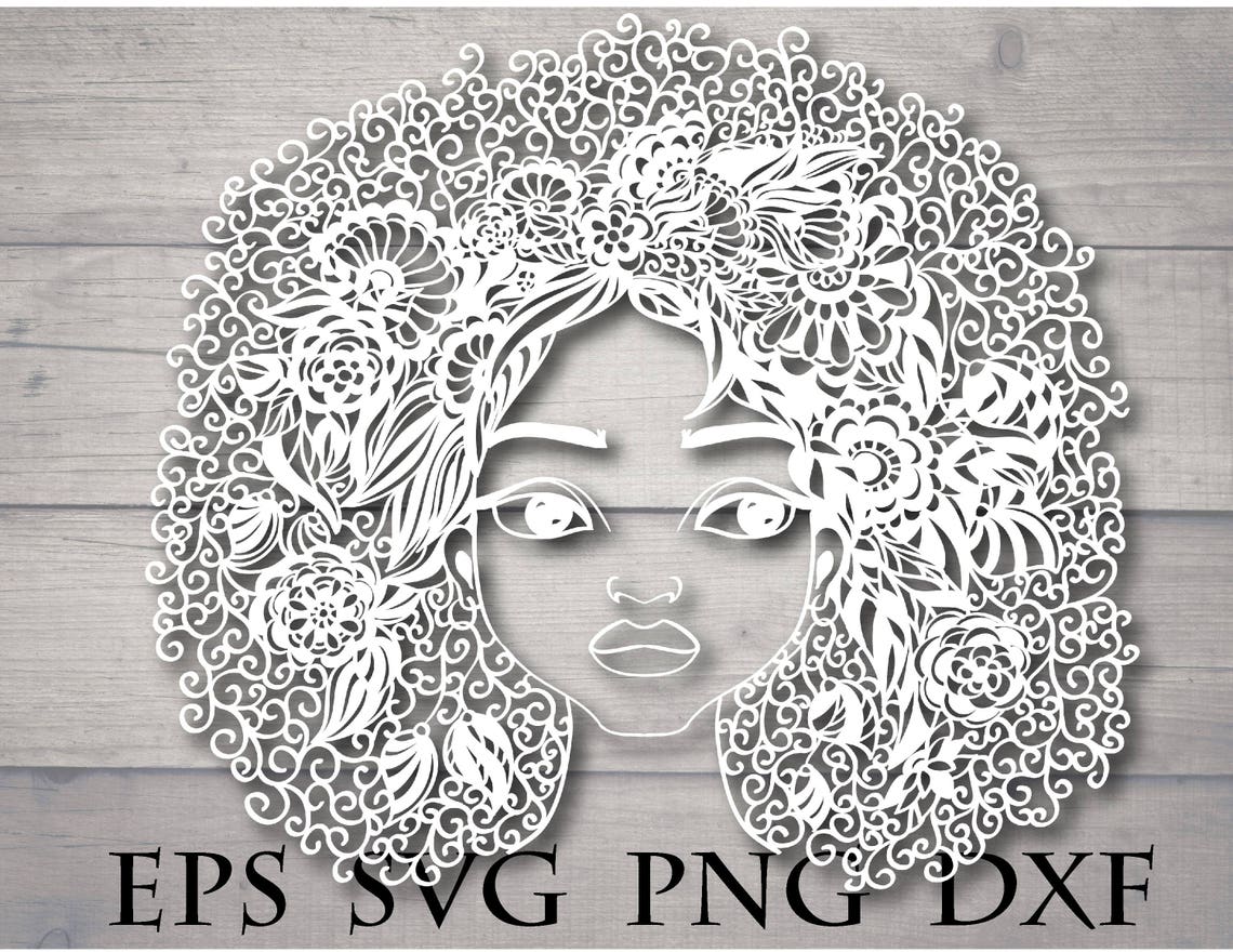 Download Woman mandala svg feminist svg afro lady svg african | Etsy