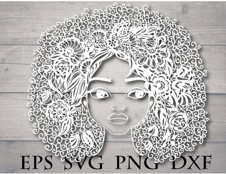 Download Woman mandala svg feminist svg afro lady svg african | Etsy