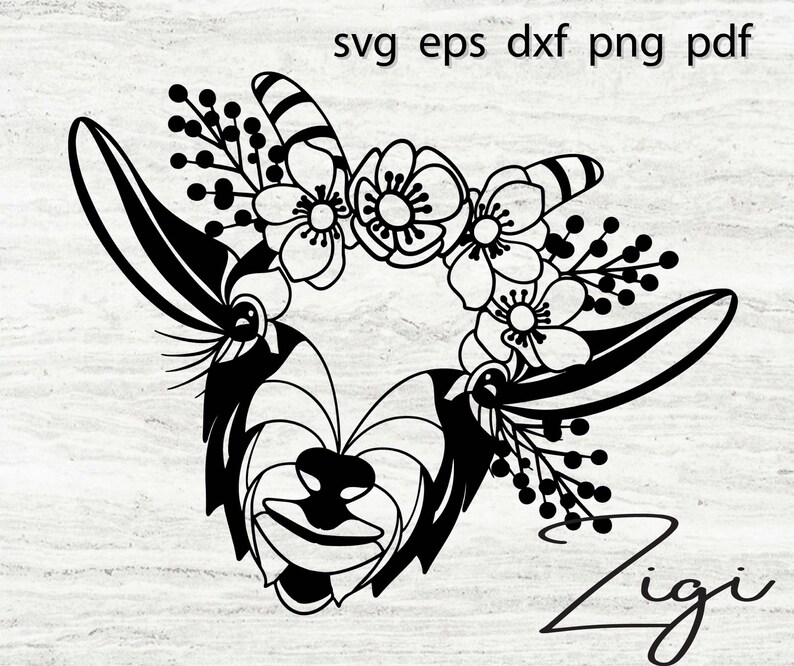 Download Goat headband svg goat flower crown svg floral goat mom ...